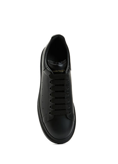 Alexander McQueen Oversize Black Mens Leather Sneakers - 4