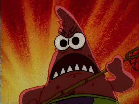 patrick star from spongebob squarepants is holding a basketball in his hand