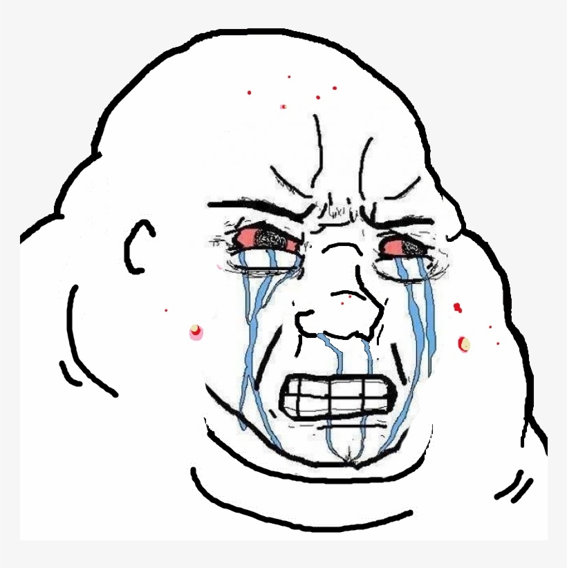 Ck Food Cooking Png Wojak Fat Crying - Crying Feels Guy Computer - 763x758  PNG Download - PNGkit