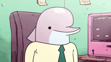 Dolphin Weird Birthday GIF by MOODMAN