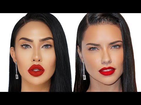 ADRIANA LIMA INSPIRED MAKEUP TUTORIAL | BrittanyBearMakeup - YouTube