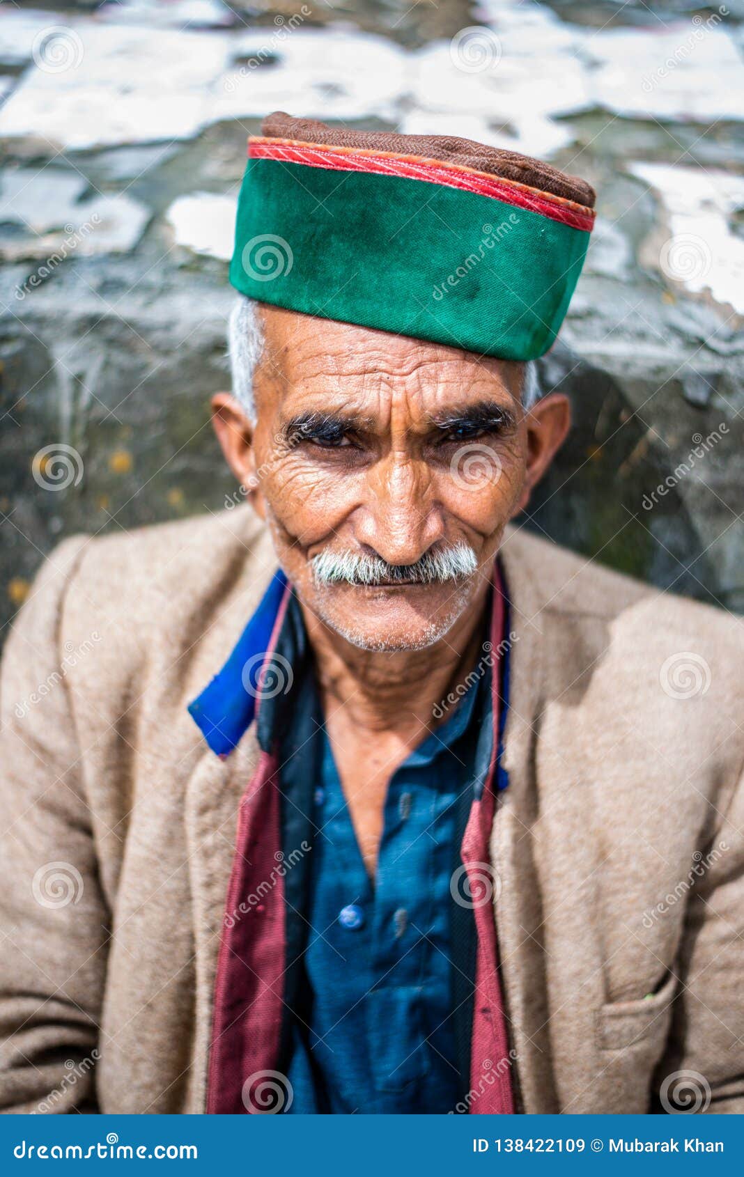 Kullu, Himachal Pradesh, India - September 01, 2018 : Portrait of Himachali  Old Man on the Street in Himalayan Village Editorial Stock Image - Image of  face, lifestyle: 138422109