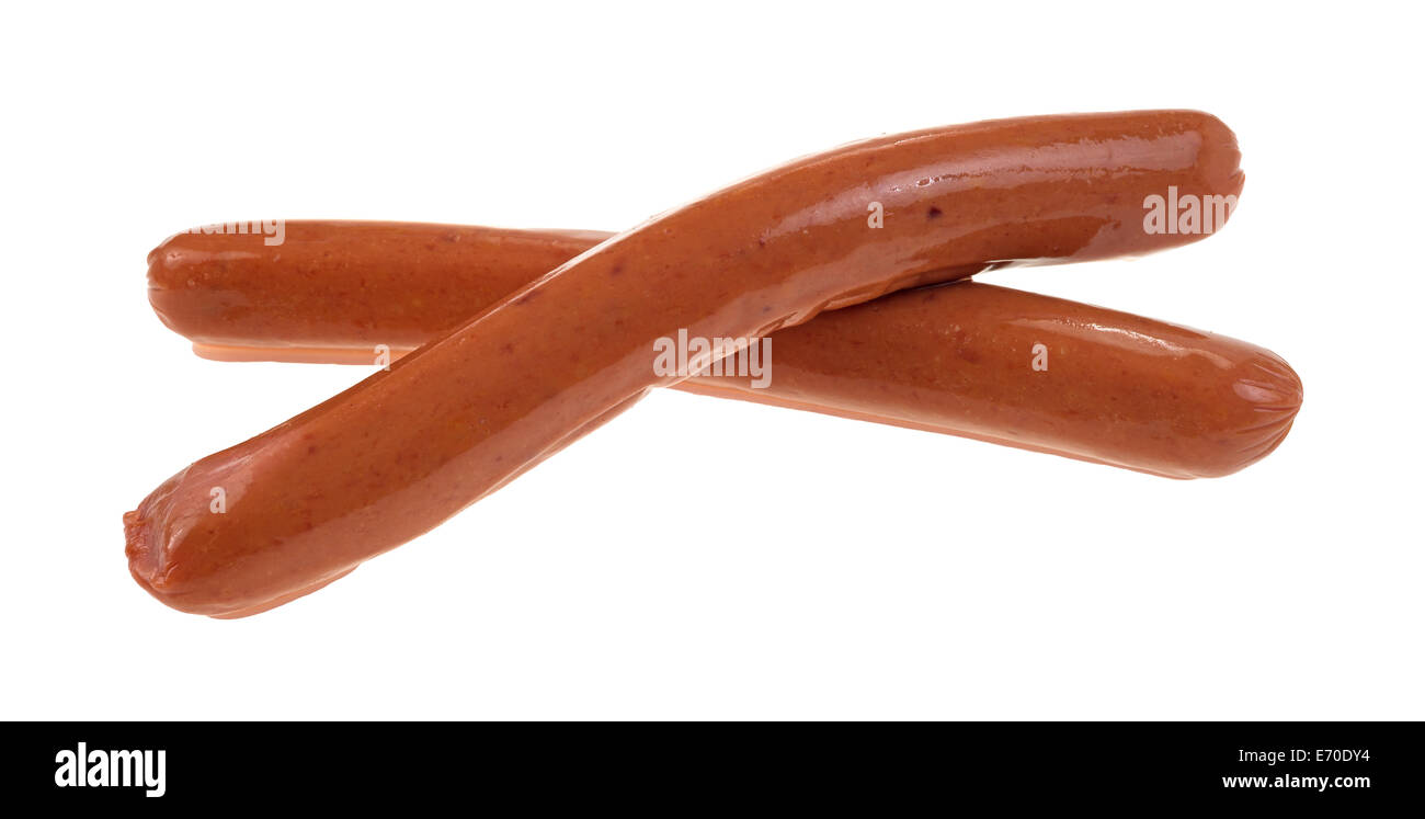 two-links-of-smoked-sausage-on-a-white-background-E70DY4.jpg