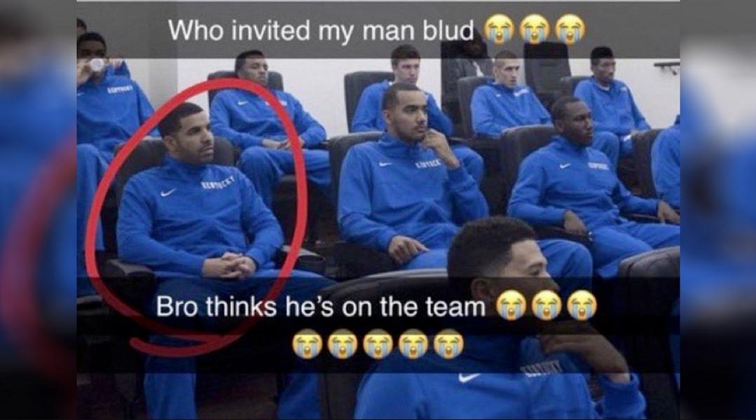 I understand that the joke is that blud does not fit in ...