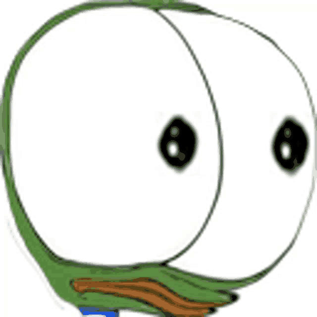Pepe The Frog Shocked Sticker - Pepe The Frog Shocked Wide Eyes - Discover  & Share GIFs