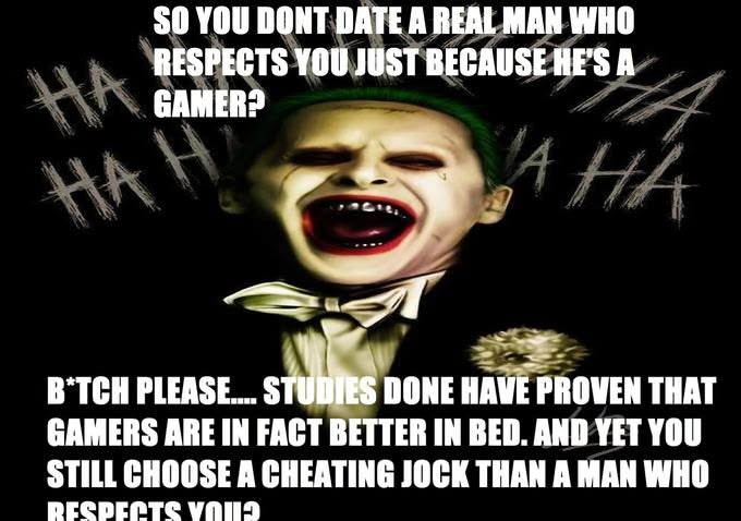 Gamer Joker / Gamers Rise Up / We Live in a Society | Real man, Gamer, Know  your meme
