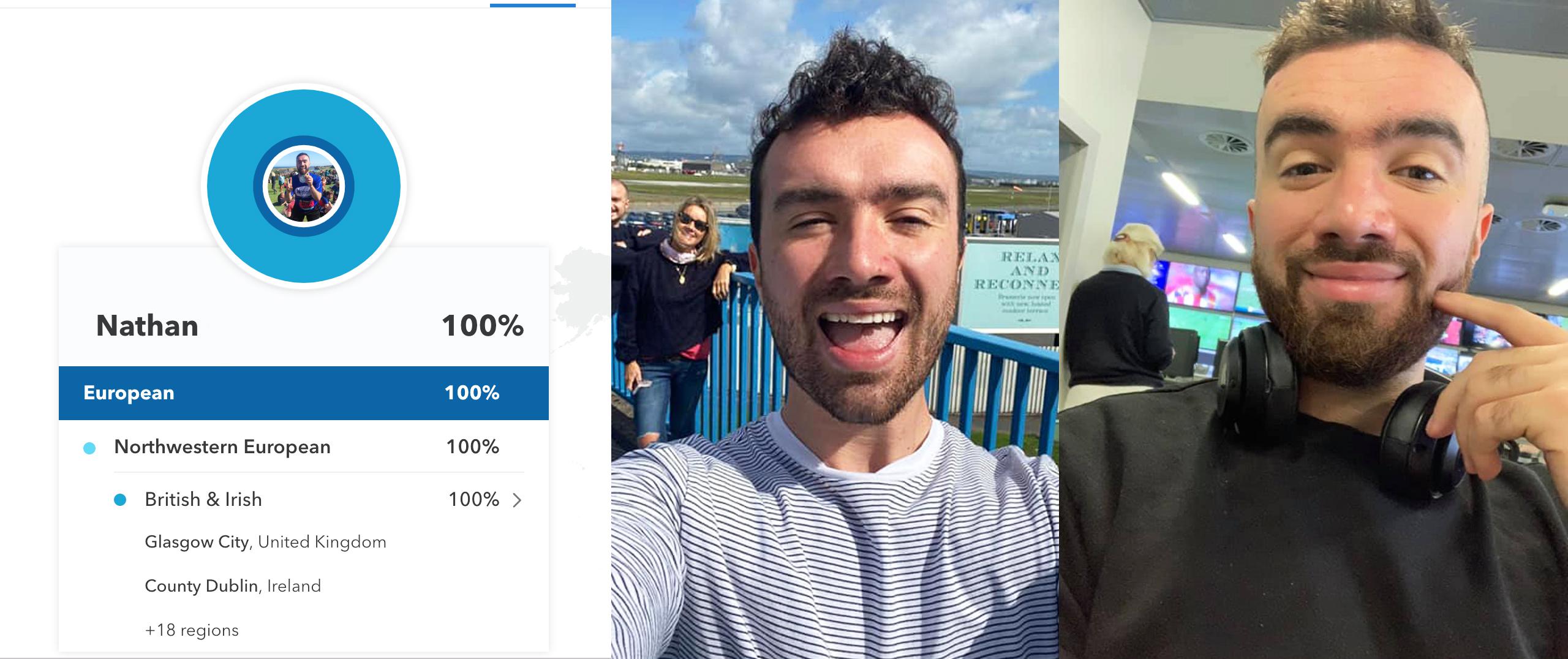 The results are in! Given my dark hair & features, I'm surprised that I'm  100% British & Irish. Always assumed that I had blood from elsewhere... as  to be 100% one group