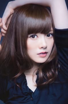 Perfect Bangs, Hair Inspiration Color, Kawaii Girl, Beautiful Asian Women, Beautiful Eyes, Asian Beauty, Hair Inspiration, Long Hair Styles
