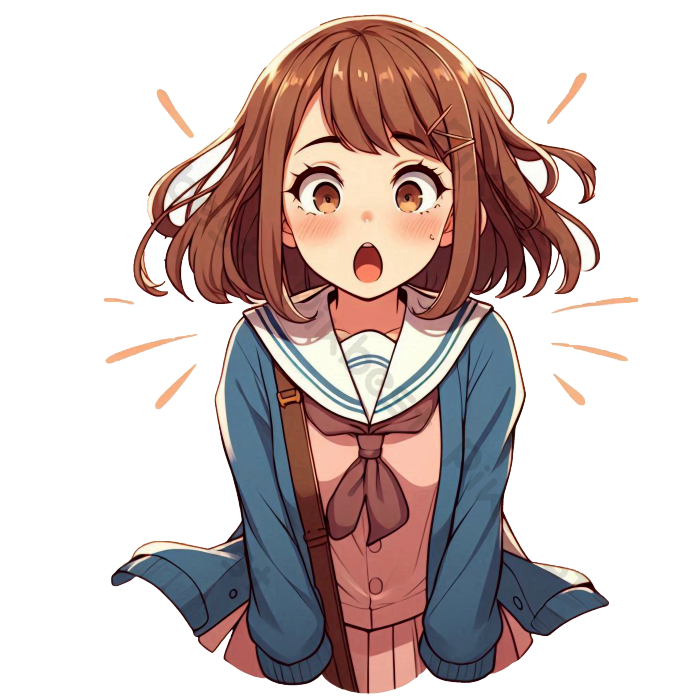 Anime Girl Shocked PNG PNG Images | PNG Free Download - Pikbest