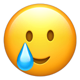 Smiling Face with Tear Emoji
