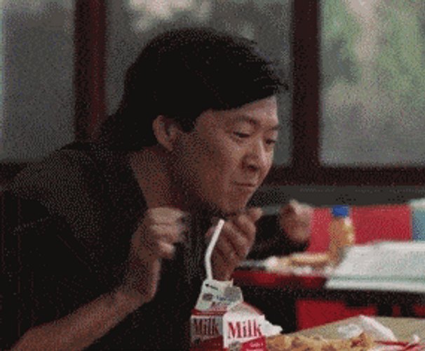 Chapman To Milk Spit Take GIF | GIFDB.com