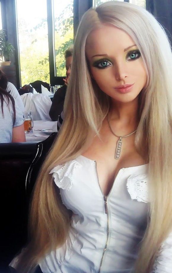 Human Dolls] Real-life Barbie [Valeria Lukyanova] strikes back! | Real  barbie, Barbie girl, Long hair styles