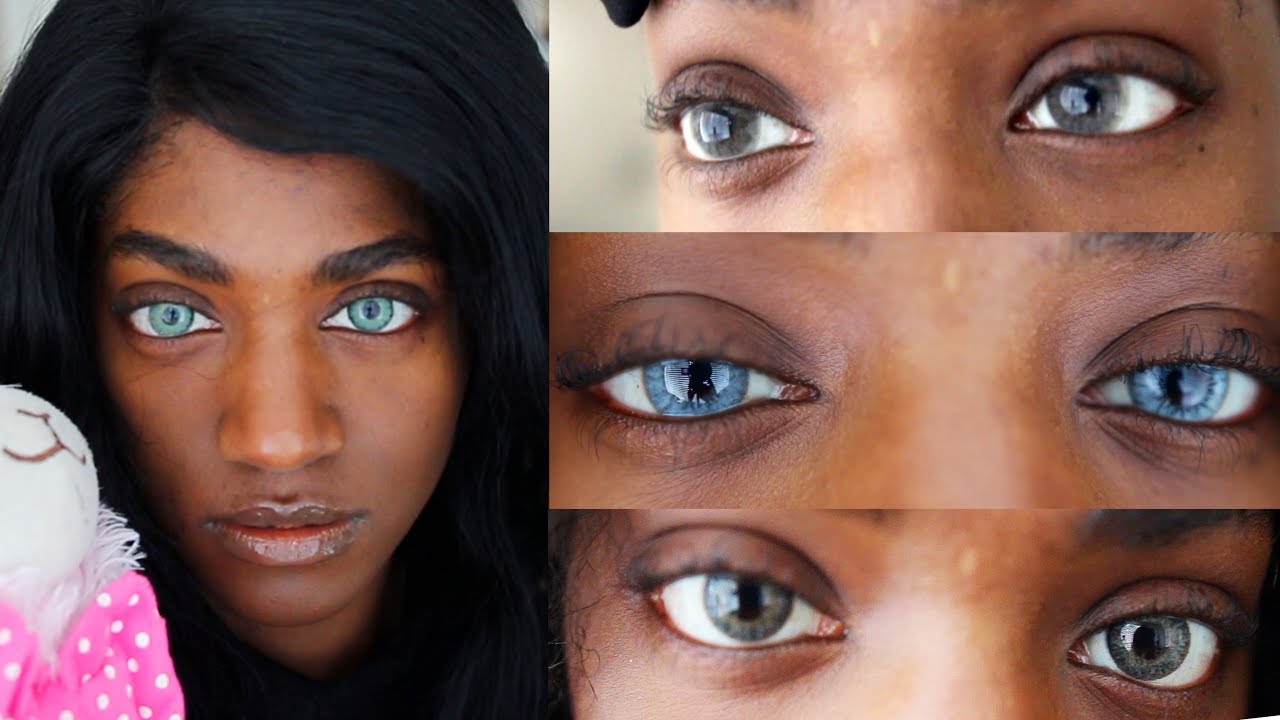 Melanin Friendly Color Contacts on DARK Eyes & Skin | Color Contacts Review  ft. Iris Beauty - YouTube