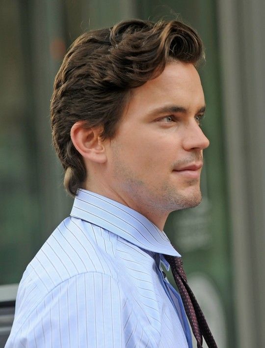 side view...still perfect | Matt bomer, Matt bomer white collar, Mens  hairstyles