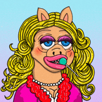 Vibing Miss Piggy GIF by shremps