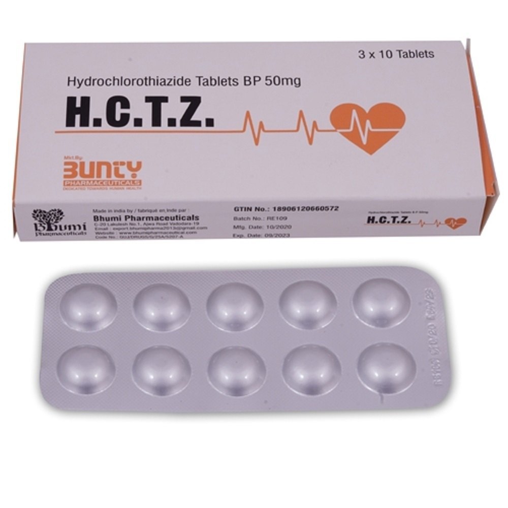 Tabletas de hidroclorotiazida H.C.T.Z, Bhumi Pharmaceuticals a ₹ 19/caja en Vadodara