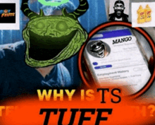 why is ts tuff written on a poster