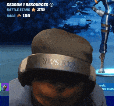 a man wearing a corsair hat is playing a game