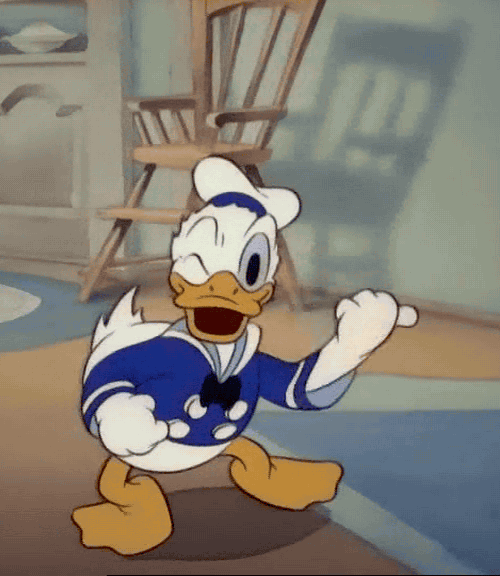 donald's penguin donald duck gif … | Duck cartoon, Donald duck ...