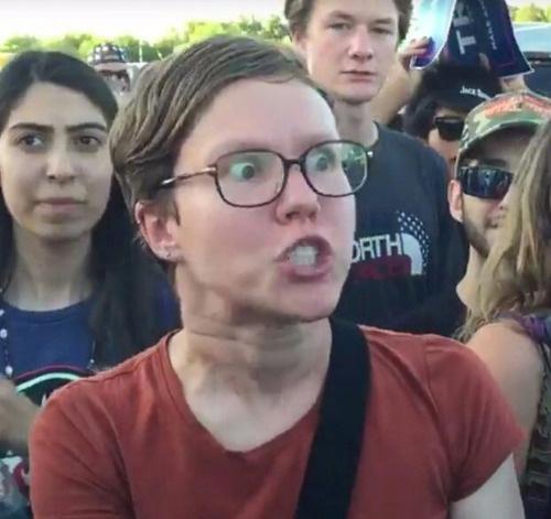 Does anyone know the background to this infamous triggered feminist meme?  Can't find it on knowyourmeme: memes
