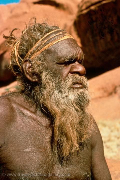 Pictures of Australia - Katherine-Alice-0035 - Aboriginal man, Alice Springs