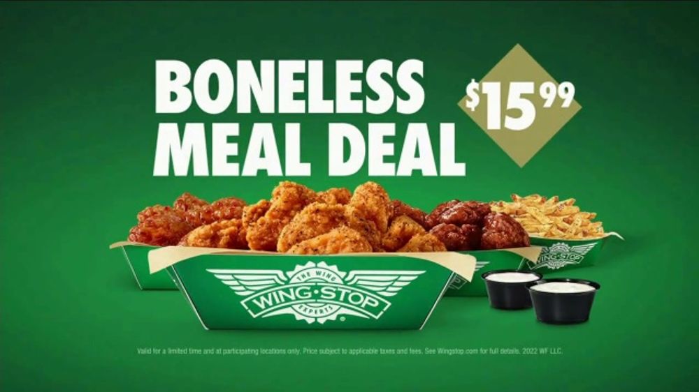 Wingstop Boneless Wings TV Spot, 'You Know You Want: Boneless Meal Deal' -  iSpot