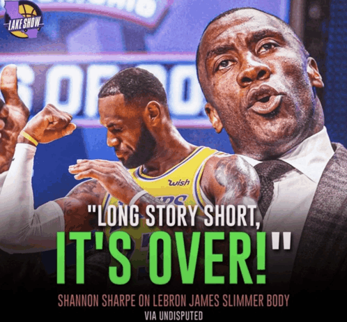 shannon sharpe on lebron james slimmer body via undisputed