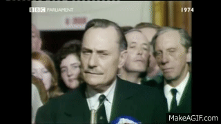 Enoch Powell's Post-Interview After His Election Win In 1974 on Make a GIF