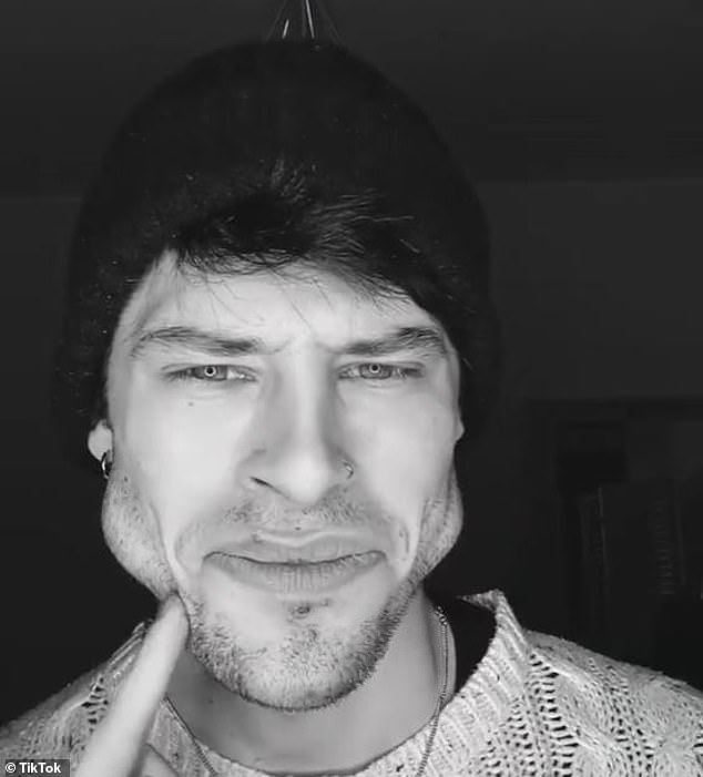 For real? Luca Marchesi, a male model from Milan, Italy, has been showing off his cartoonishly-chiseled jawline on TikTok