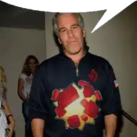 a man with a speech bubble behind him wearing a shirt that says nfa