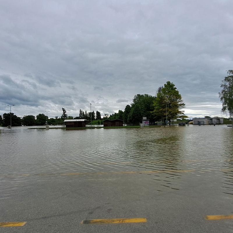 Flooding in Karlovac, Croatia 17 May 2023
