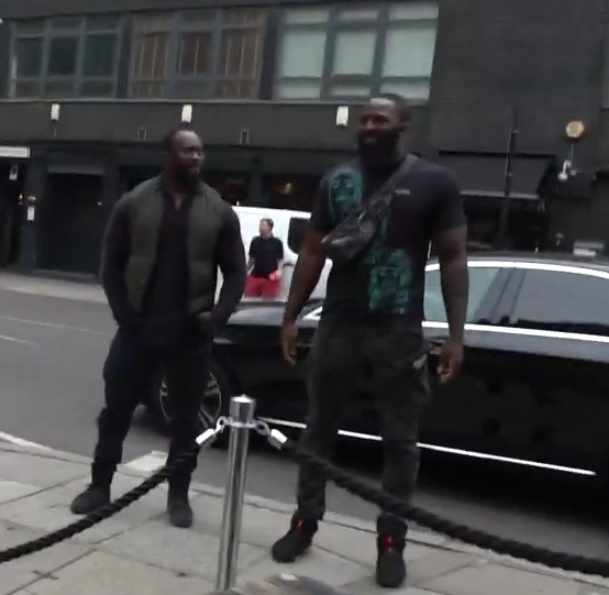 Shoutout to these scary looking beasts for keeping our boys safe : ksi