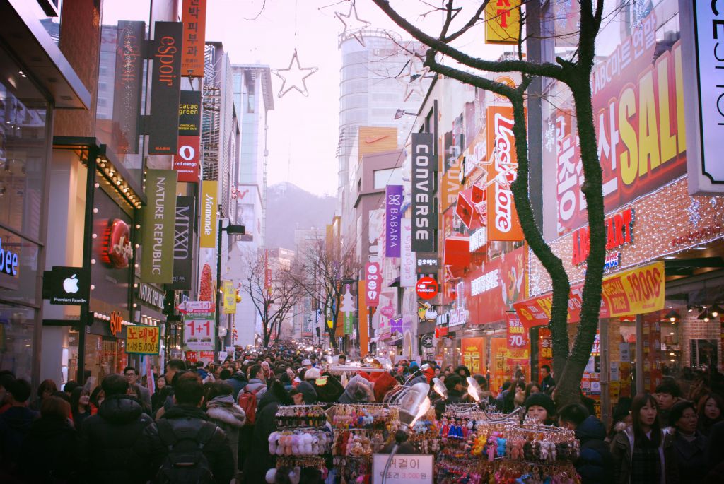 Myeong-dong Shopping Walk (Self Guided), Seoul, South Korea