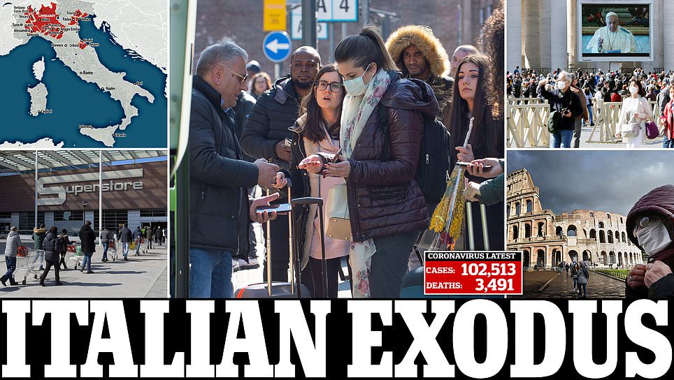 Quarter of Italy's population is quarantined