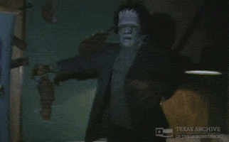 Frankensteins Monster Halloween GIF by Texas Archive of the Moving Image