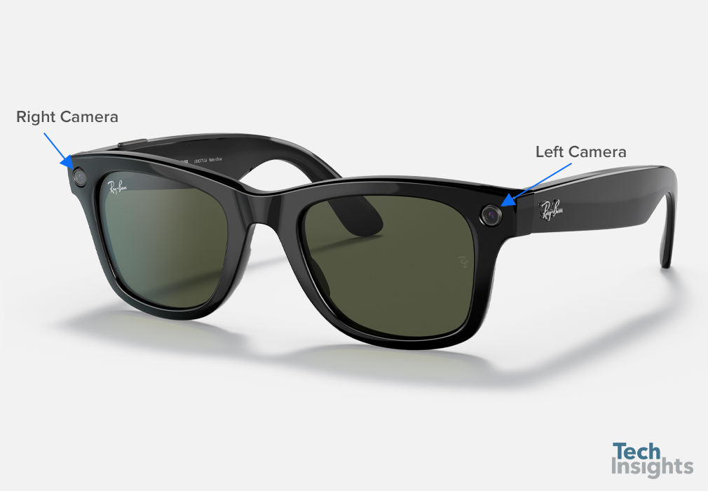 Ray-Ban Stories smart glasses cameras | TechInsights