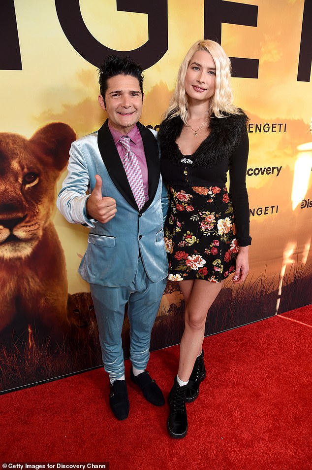 Corey Feldman's model wife towers over him at premiere | Daily Mail Online