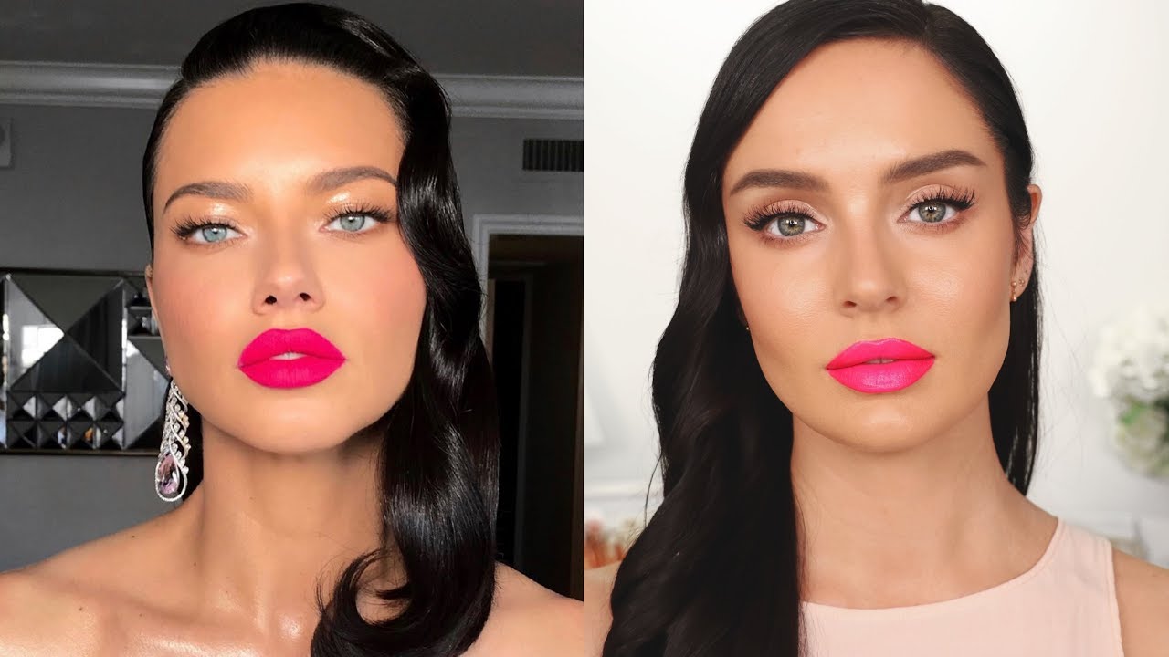 Adriana Lima Oscars Makeup by Patrick Ta \\ Chloe Morello - YouTube