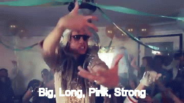 big long pink strong and we danced gif | WiffleGif