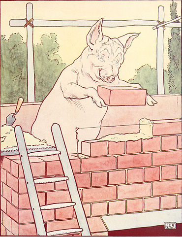 Three Little Pigs brick house