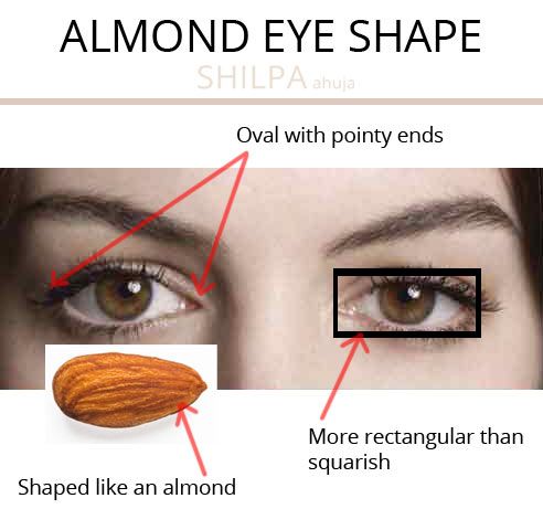 What's Your Eye Shape + Best Makeup For Your Eye Shape - Shilpa Ahuja | Almond  eye makeup, Eye shape makeup, Makeup for downturned eyes