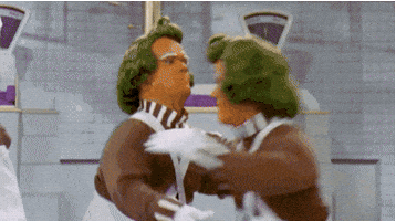 gene wilder oompa loompas GIF
