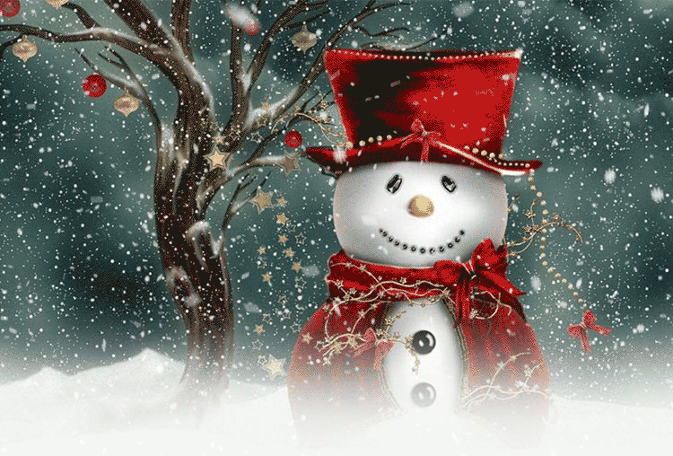 Animated Gif Snowman