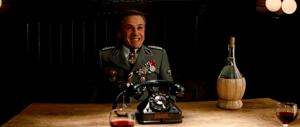 Oooh, that's a #bingo for Christoph Waltz