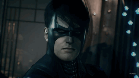 Batman arkham nightwing azrael GIF - Find on GIFER