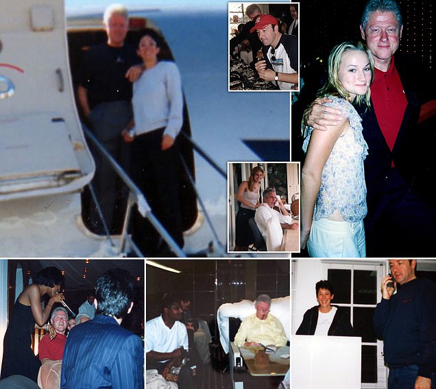 Photos show Bill Clinton and Ghislaine Maxwell onboard Epstein's 'Lolita Express' on trip