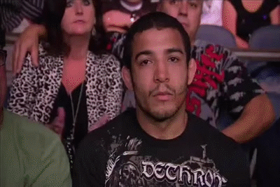 jose aldo stare on Make a GIF