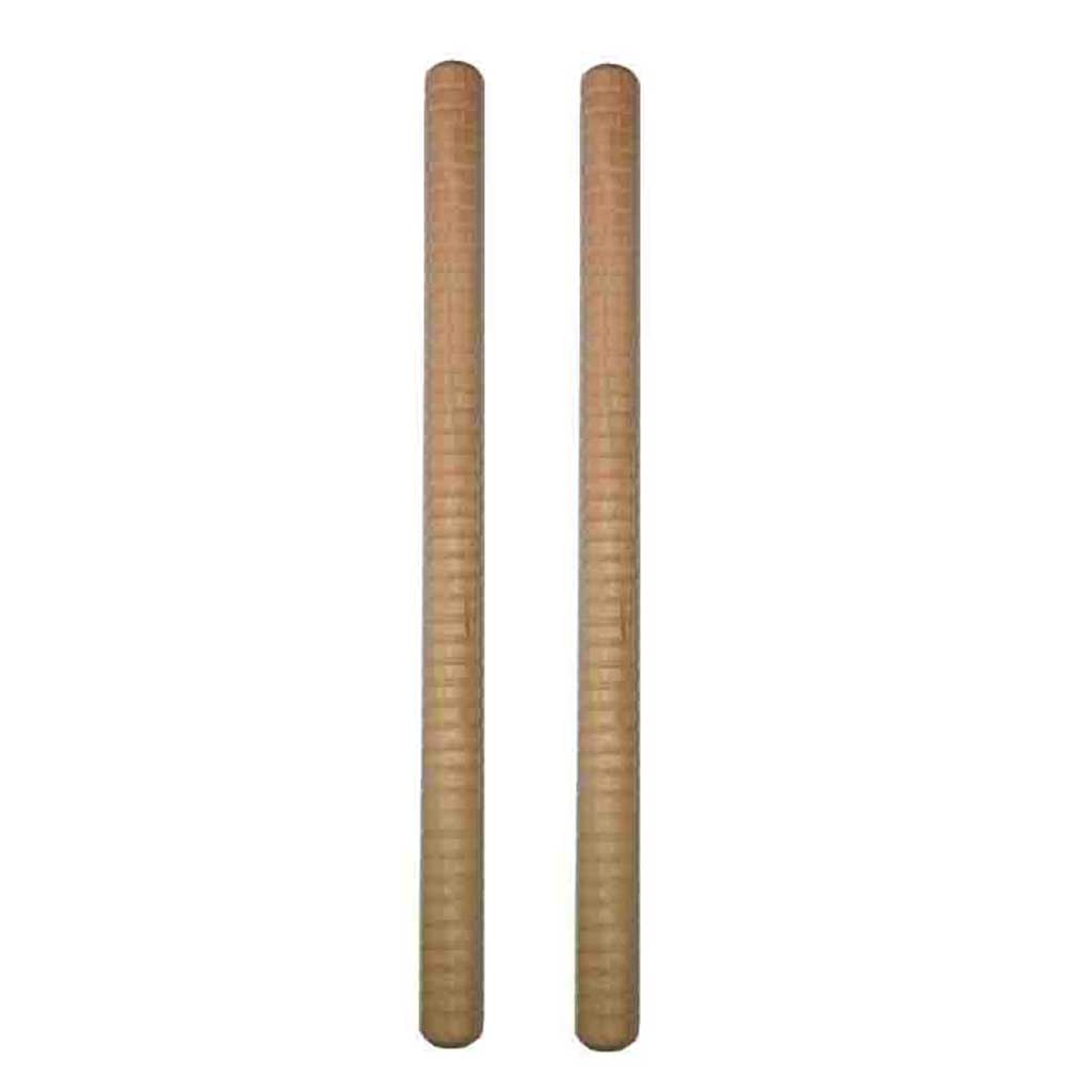 2 Fluted Natural Wood Rhythm Sticks | Music is Elementary