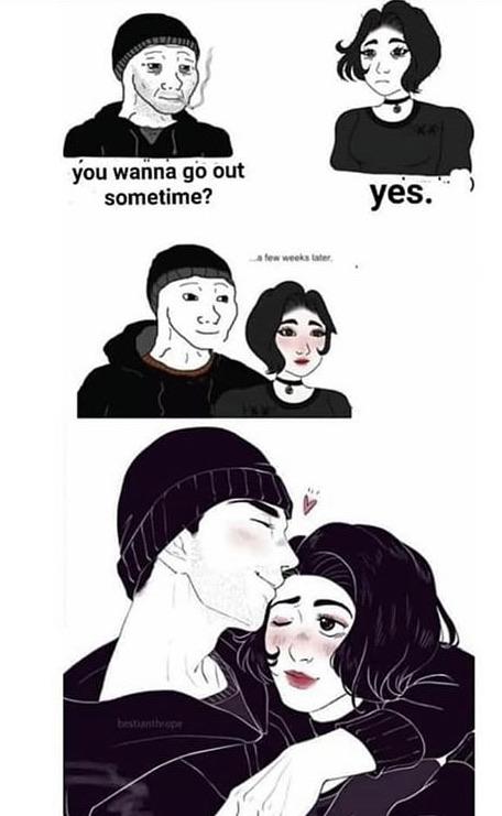 r/wholesomememes - you wanna go out sometime? yes. ee weeks ater bestuanthrope
