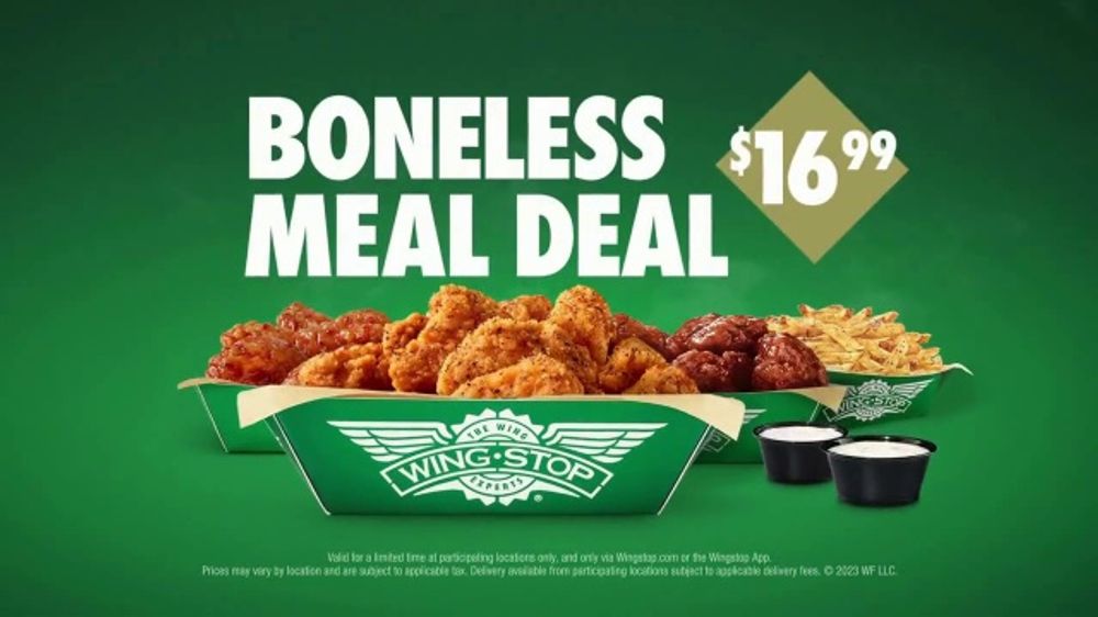 Wingstop Boneless Meal Deal TV Spot, 'More Bang for Your Buck' - iSpot